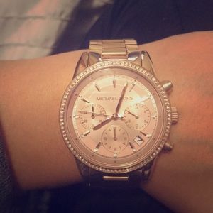Rose gold Michael kors watch